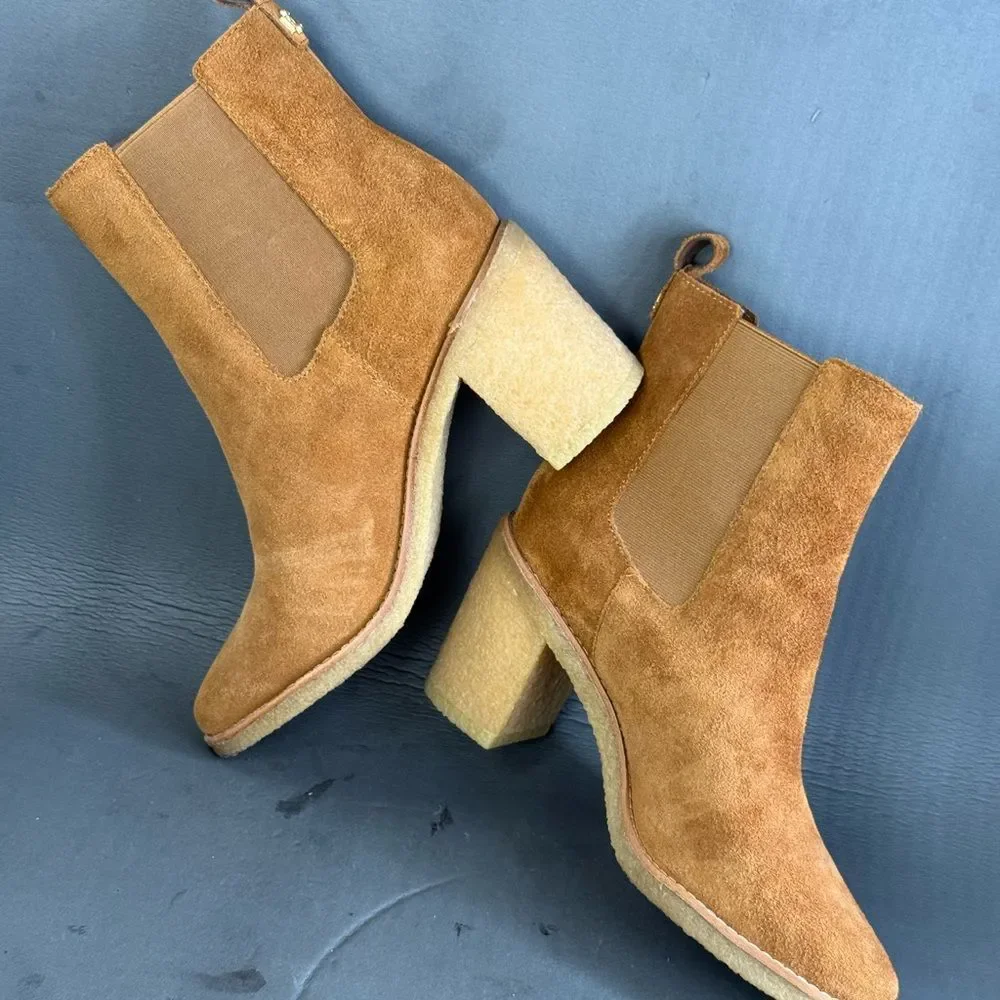 LAUREN Ralph Lauren Marianna suede leather ankle boot women’s size 8.5 - Picture 6 of 10